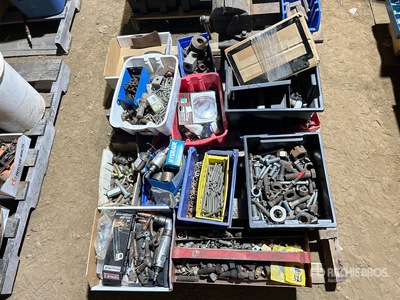 Quantity of Bolts, Nuts, Pins, Table Vice & Axe Head