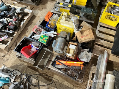 Light Fixture, Tool Storage Bins, Brackets, Nails, Doerr Electric Motor
