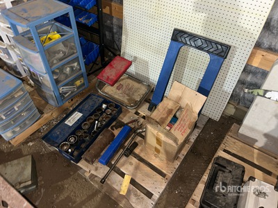Sockets, Wrench & Pipe Wrench, Movers Dolly, Jeepers Lo-Boy Chair, Oil Filters