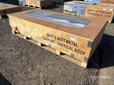 2026 AGR-MC2040 20 ft x 40 ft Steel カーポート (Unused)
