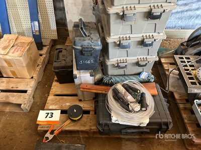 Fishing Rods, 75 Ft Utility Rope, Safety Kit,Crossbow, Tool Boxes, Folding Table