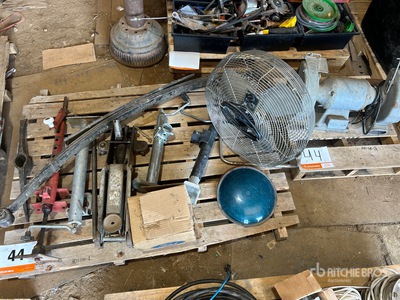 Baldor Bench Grinder, Fan, Jacks, Light Cover, Spring Suspension