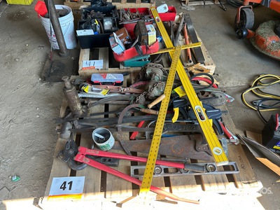 Handsaw, Level, Pipe Wrenches, Grinder Discs, Bolt Cutter, Drill Press , PryBar