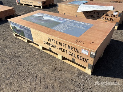 2026 AGR-MC2030 20 ft x 30 ft Steel カーポート (Unused)