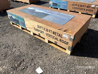 2026 AGR-MC2030 20 ft x 30 ft Steel カーポート (Unused)