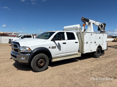 2018 Ram 5500 4x4 Crew Cab Service Truck