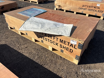 2026 AGR-LS1228 28 ft x 12 ft Metal Corral (Unused)