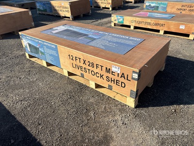 2026 AGR-LS1228 28 ft x 12 ft Metal Corral (Unused)