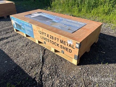 2026 AGR-LS1228 28 ft x 12 ft Metal Corral (Unused)