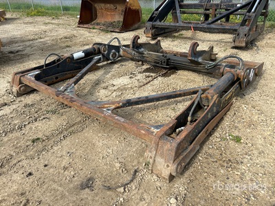 Brandt 1004702BB 54 in Pipe Wheel Loader Grapple - Fits John Deere 544K/624K