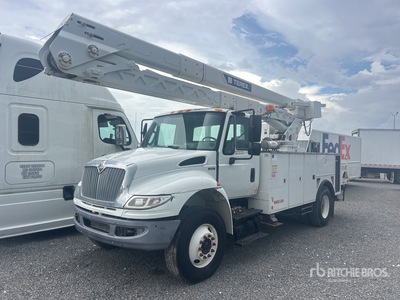 2014 Terex HI-RANGER HRX-55 55 ft on 2015 International 4300 4x2 Cable Placer Bucket Truck (Inoperable)