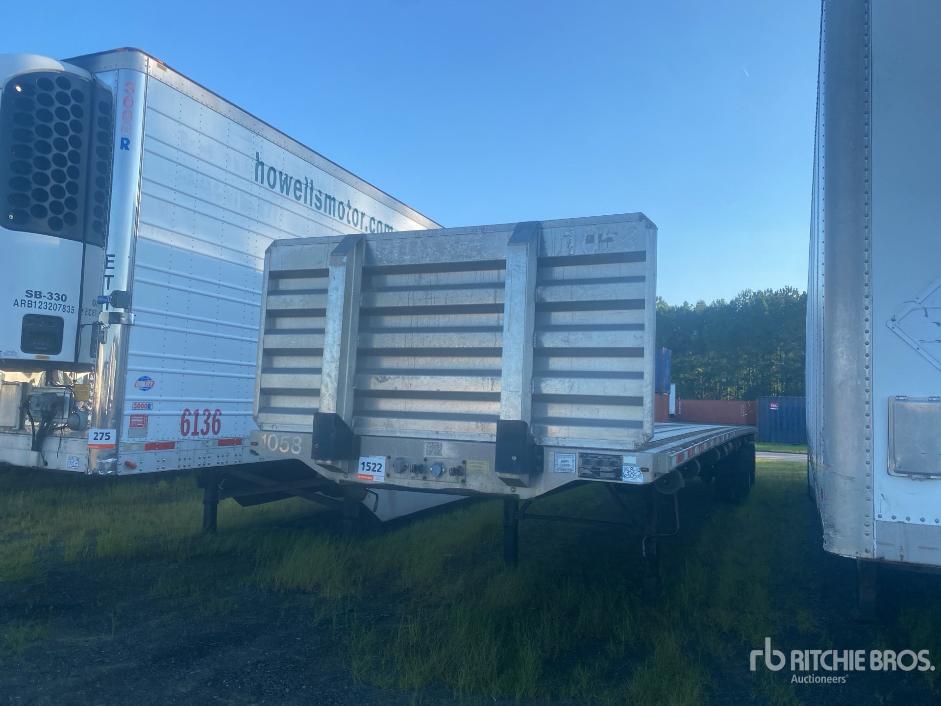 2012 Transcraft Eagle II 53 ft T/A Spread Axle Flatbed Trailer