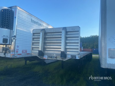 2012 Transcraft Eagle II 53 ft T/A Spread Axle Flatbed Trailer