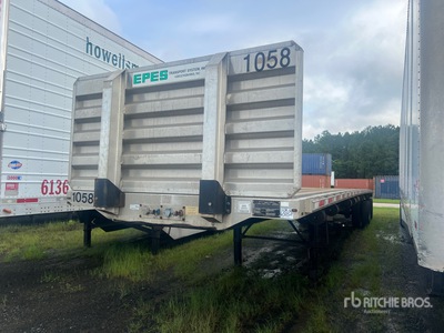 2012 Transcraft 60000 lb 53 ft T/A Spread Axle Remorque à plateau