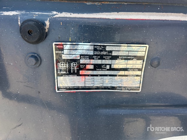 2005 Linde H50D 8450 lb Pneumatic Tire Forklift (Inoperable)