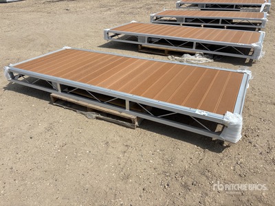Quantity of (2) 2026 BYT BDF410 4 ft x 10 ft Aluminum Boat Dock Section Kit Divers - Équipement marine (Unused)
