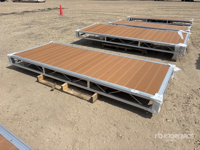Quantity of (2) 2026 BYT BDF410 4 ft x 10 ft Aluminum Boat Dock Section Kit Divers - Équipement marine (Unused)