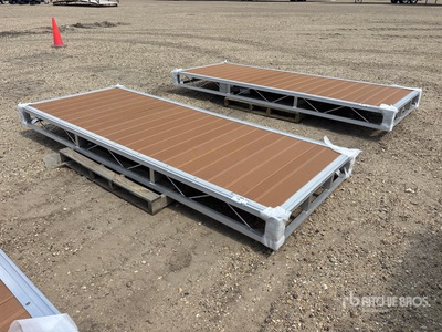 Quantity of (2) 2026 BYT BDF410 4 ft x 10 ft Aluminum Boat Dock Section Kit Divers - Équipement marine (Unused)