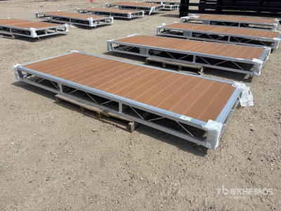 Quantity of (2) 2026 BYT BDF410 4 ft x 10 ft Aluminum Boat Dock Section Kit Divers - Équipement marine (Unused)