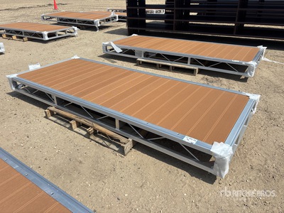 Quantity of (2) 2026 BYT BDF410 4 ft x 10 ft Aluminum Boat Dock Section Kit Divers - Équipement marine (Unused)