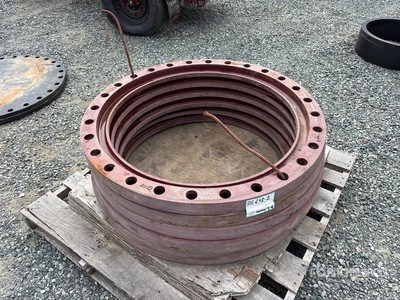 Quantity of (6) 30 in x 2 in Steel Rings