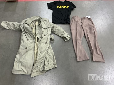 (32) Pairs of Women's Slacks, (55) Athlete's T-Shirts & Assorted Items