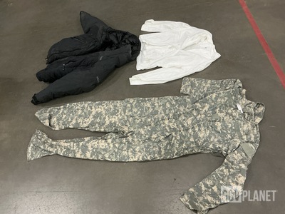 (30) Food Service Smocks, (14) Pairs of Mechanic's Coveralls & Assorted Items