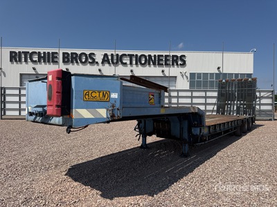 2007 Actm S46315 Semi Remorque Porte Engin 3 Essieux Tri/A Lowboy Trailer