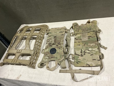 (33) MOLLE Pack Frames, (43) Hydration System Carriers & Assorted Items