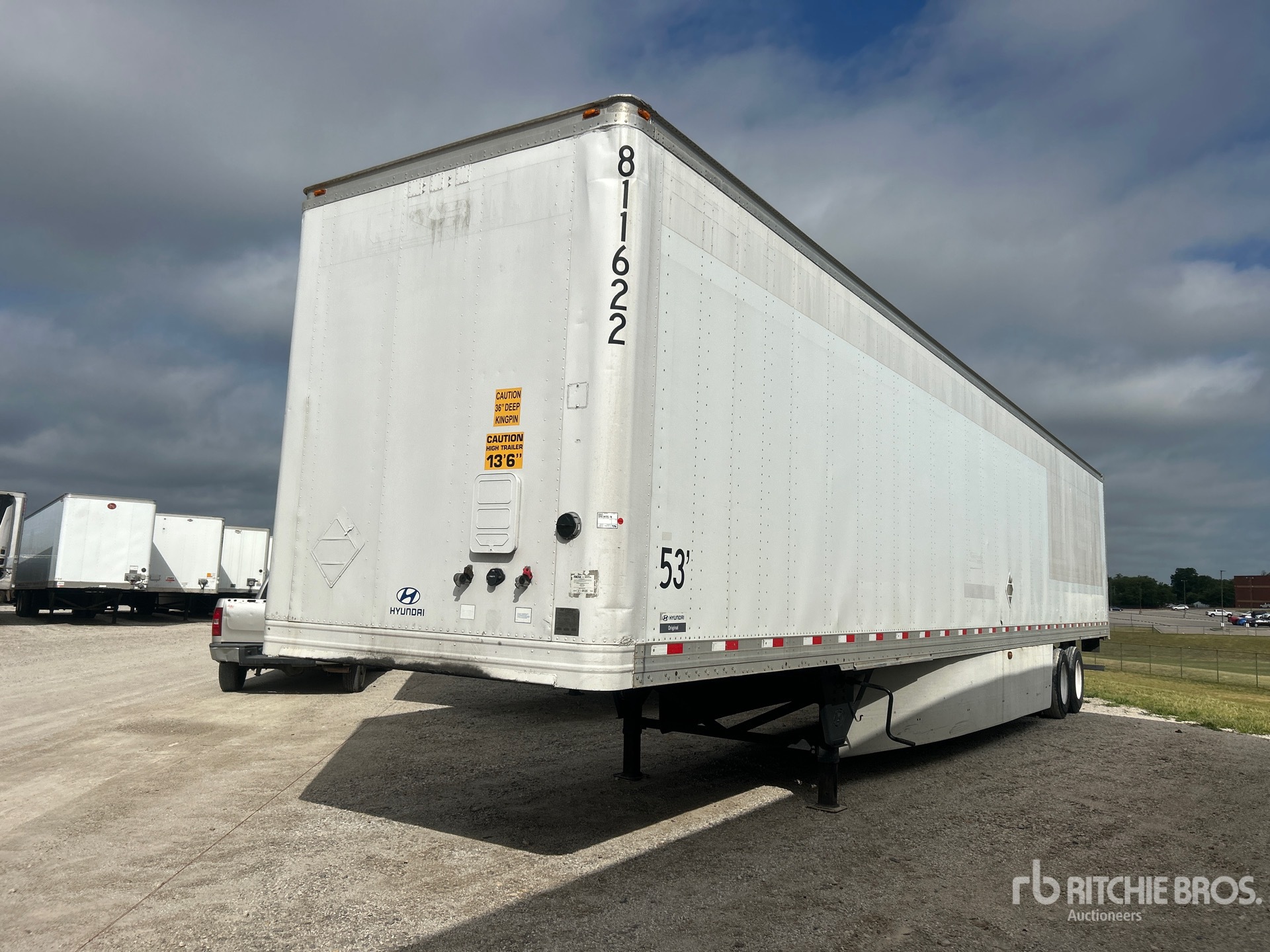 2016 Hyundai V12530152-AJS 53 ft x 102 in T/A Van Trailer