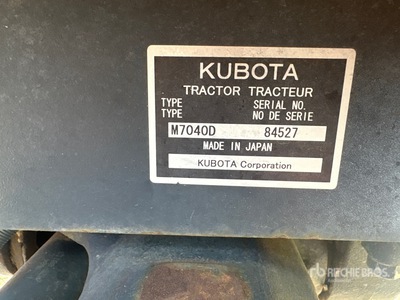 2010 Kubota M7040D 4WD Utility Tractor