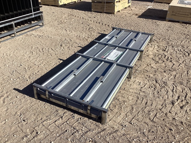(100) Piece Lot of 10' Long Corrugated Steel Panels
