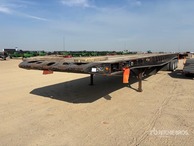 2014 Peerless 90000 lb 53 ft 24-Wheel Flatbed Remorque pour champ pétrolifère