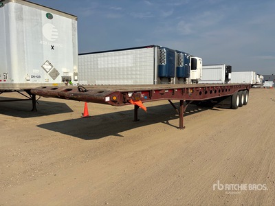 2012 Peerless 67461 lb 50 ft Tri/A Flatbed Oilfield Trailer