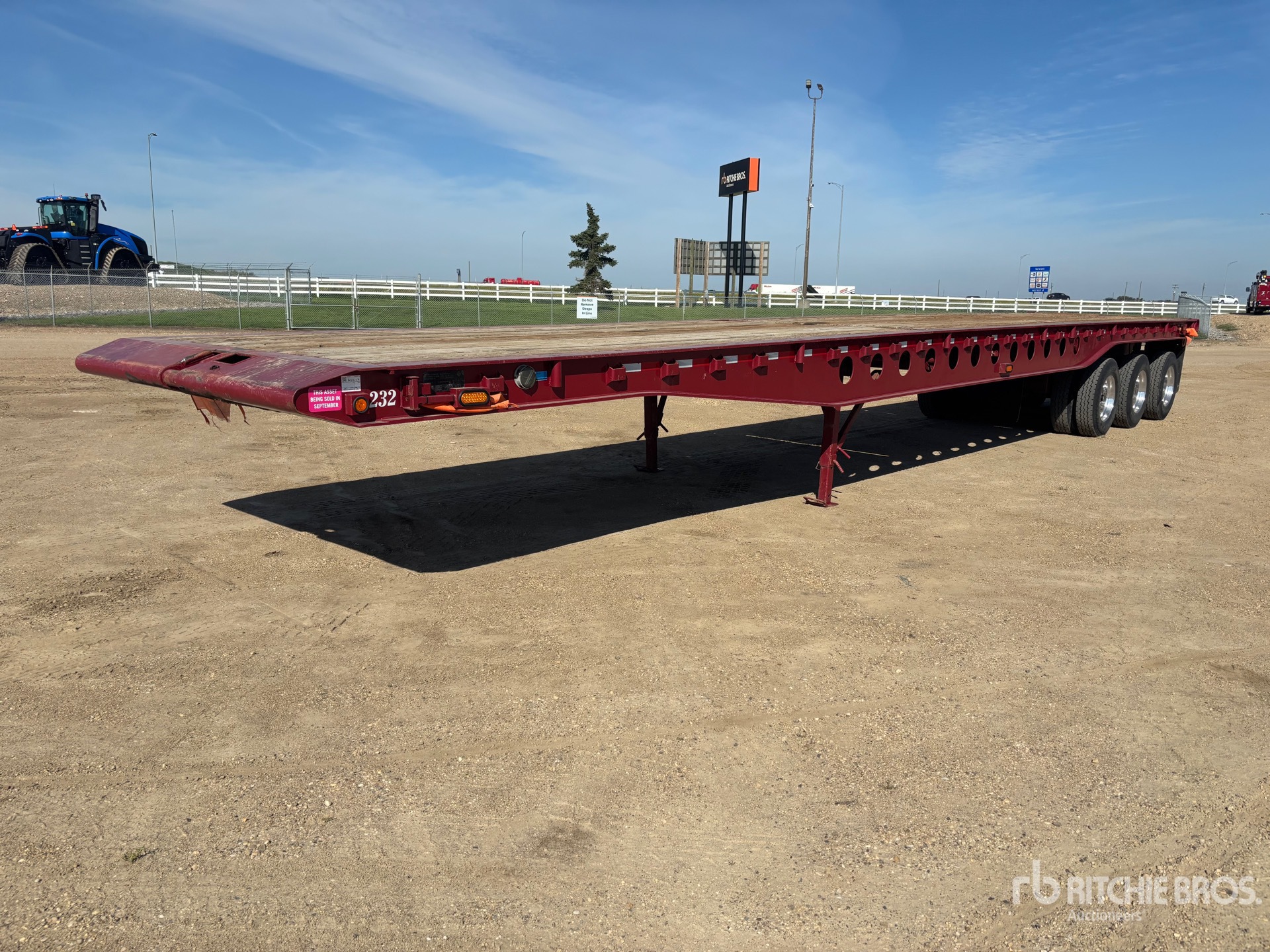 2013 Marque 30000 kg 53 ft Tri/A Flatbed Oilfield Trailer