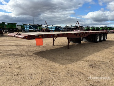 1996 Alco 30000 kg 46 ft Tri/A Flatbed Remorque pour champ pétrolifère