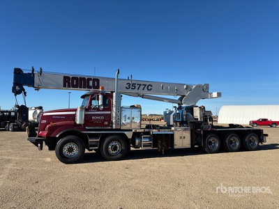 Manitex 3577C 35 ton Straight Boom on 2005 Western Star 4900 10x6 Twin-Steer Boom Truck