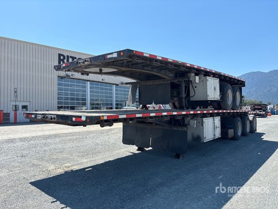 2013 Lode King 32 ft Tri/A Super B-Train Lead مقطورة مسطحة
