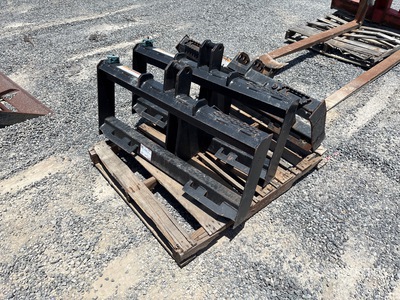 Quantity of (3) 45 in Skid Steer Hitch Receiver