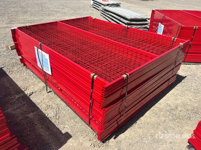 Canex Qty of (30) Power Coated 6ft X 8 ft Site Fence (Unused)