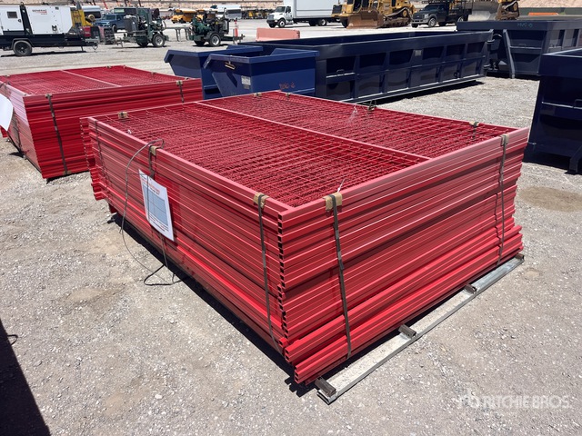 Quantity of (30) Canex 8 ft x 6 ft Powder Coated Site Fence (Unused)