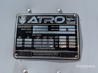2022 Atro 53 ft T/A Van Trailer