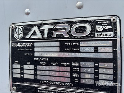 2022 Atro 53 ft T/A Van Trailer