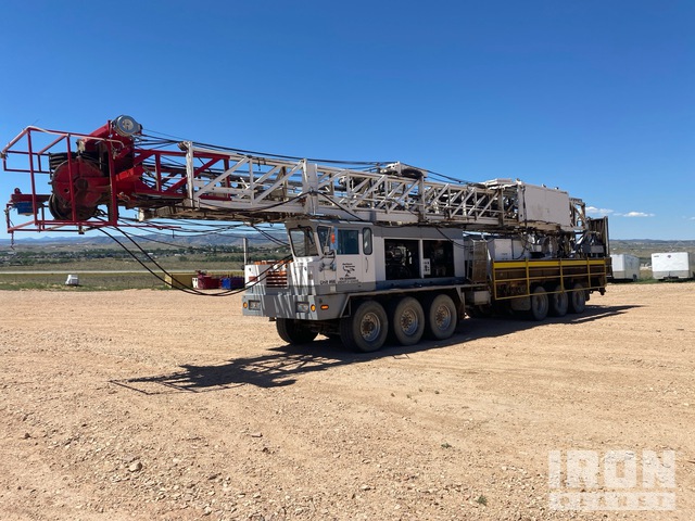 Derrick on 2008 Iron Tech 12x6 Work Over Rig