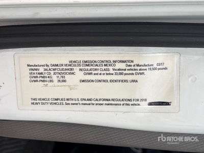 2018 Freightliner M2 106 4x2 Van Truck