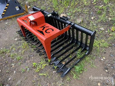 2025 Kit Containers QT-SG-S76-V3 75 in Skeleton Skid Steer Grapple (Unused)