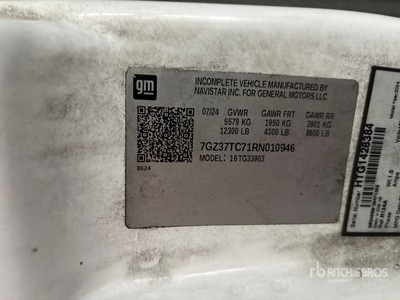 2024 GMC Savana G3500 4x2 Camions réfrigérés