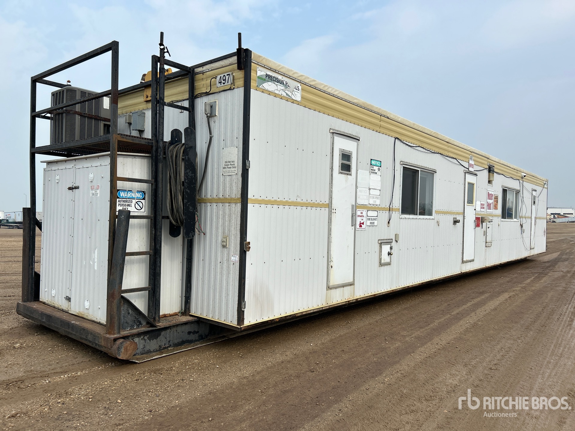 56 ft x 12 ft Skid-Mounted Mobile Office