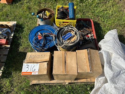 Quantity of (4) New 3/8 in x 50 ft Air Hose Reels, Air Hose Reel, Shop Hardware & Parts