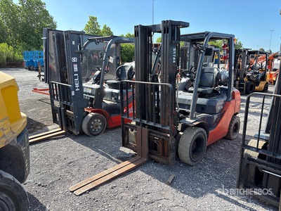 2019 Toyota 8FGU25 4500 lb Pneumatic Tire Forklift
